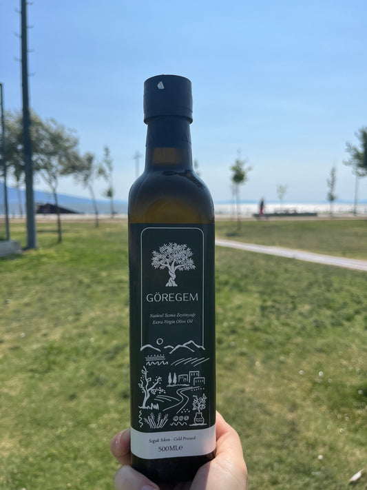 GÖREGEM Organik Soğuk Sıkım Natürel Sızma Edremit Zeytinyağı 500 ml