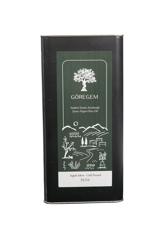 GÖREGEM Soğuk Sıkım Natürel Sızma Edremit Zeytinyağı 5 litre