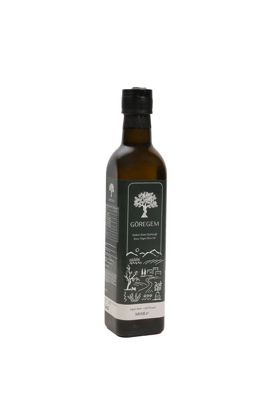 GÖREGEM Organik Soğuk Sıkım Natürel Sızma Edremit Zeytinyağı 500 ml